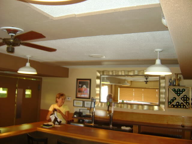 Noisy bar area