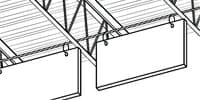 Baffles – Attach to Bar Joist – w/Cable
