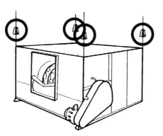 Machine with Spring Hangers