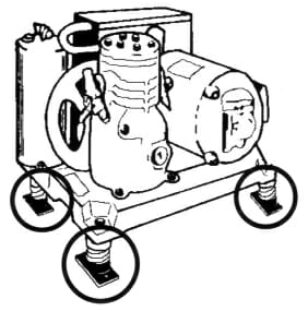 Pump with SPring Mount